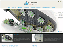 Tablet Screenshot of polar-form.de